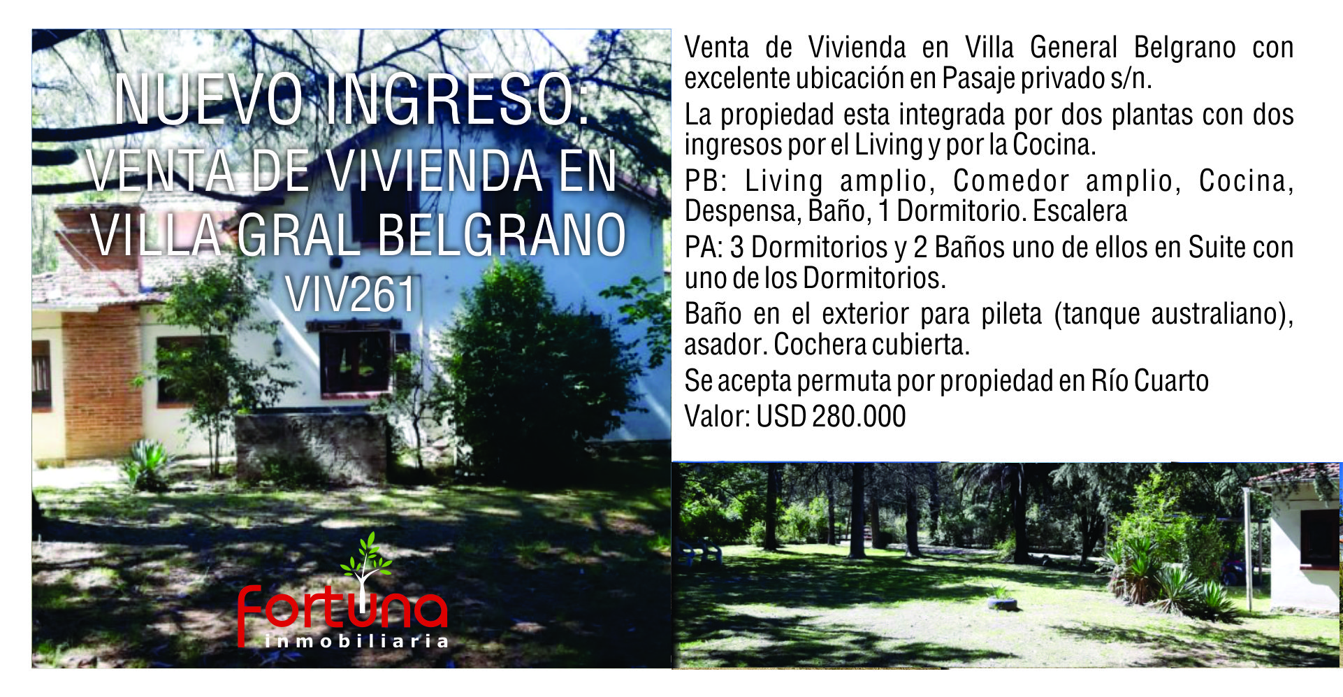 VIV261-VentaDeViviendas-CasadeCampo-CascoDeEstancia-LotesConCostadeRio-FortunaInmobiliaria