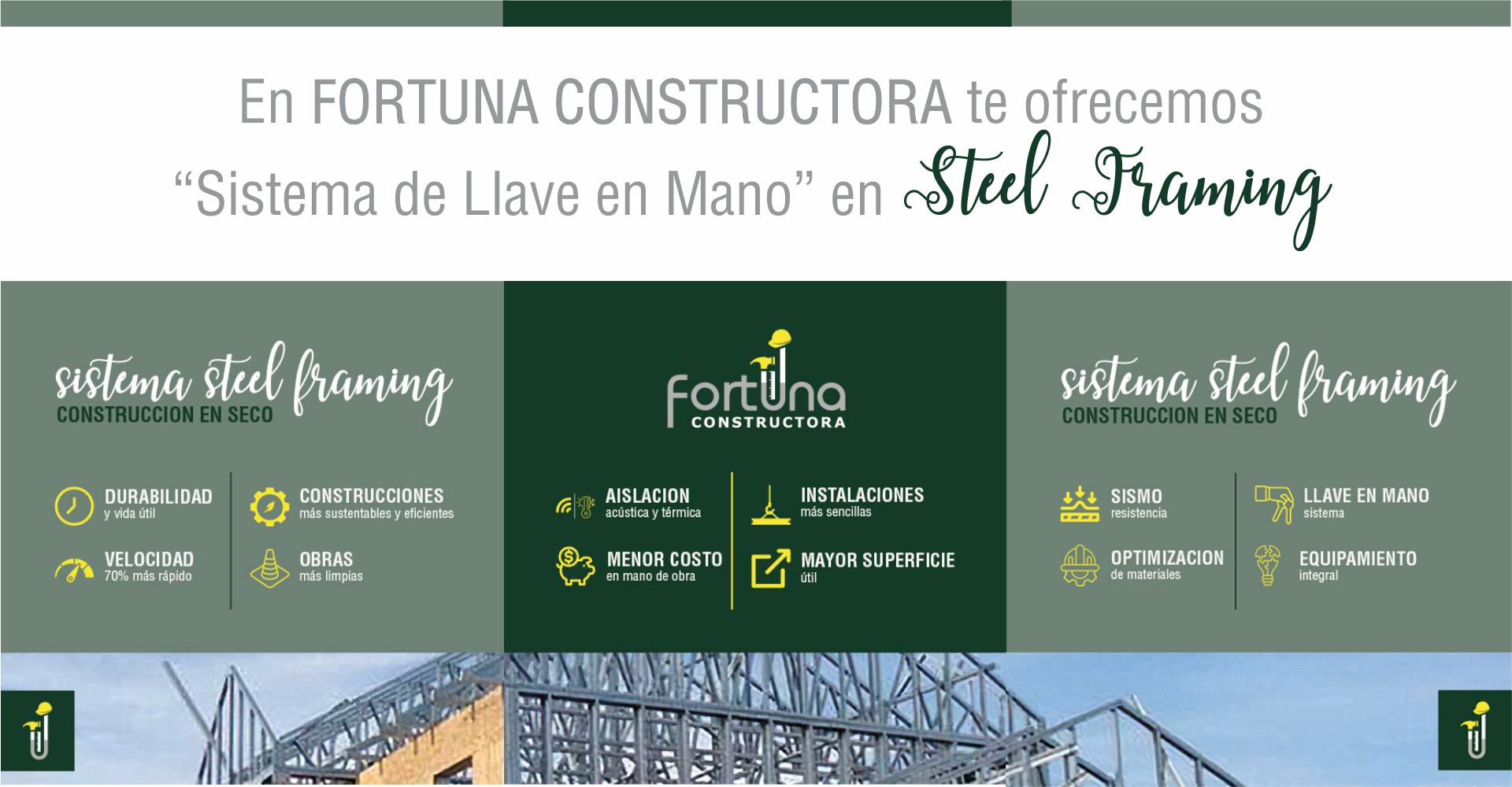 #SteelFraming #SteelFrame #FortunaConstructora #FortunaInmobiliaria